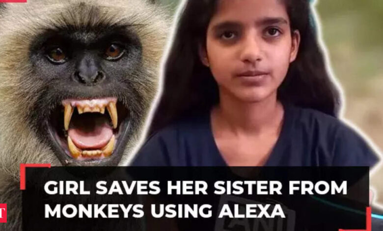 UP girl narrates how she saved her sister and herself from monkeys by using Alexa
